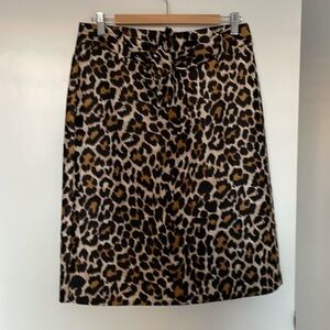 J. Crew animal print skirt